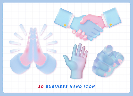 모양 PSD 편집이미지 손 디자인 상징 분홍색 컬러 하늘색 비즈니스 모션 커뮤니케이션 협력 그래픽 3D 만남 표현 손모양 편집3D 컨셉 신체부위 파란색 디지털합성 파일형식 손_신체부위