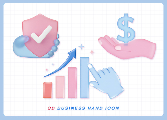 PSD 편집이미지 손 디자인 분홍색 하늘색 돈 비즈니스 모션 그래픽 금융 3D 믿음 성장 막대그래프 이미지 손모양 체크리스트 편집3D 모양 감정 컬러 그래프 신체부위 경제 파란색 재산 디지털합성 파일형식 손_신체부위