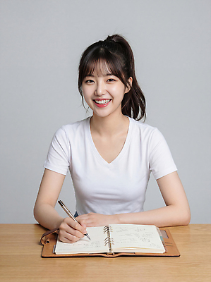 JPG 편집이미지 여자 교육 새해 표정 미소 사람 근접촬영 일상 학습 펜 공책 기록 작업 결심 책상 의료성형뷰티 편집실사 뷰포인트 가구 컨셉 문구용품 라이프 필기구 CG 파일형식