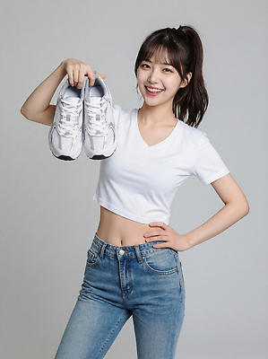 JPG 편집이미지 옷 여자 패션 스포츠 포즈 운동화 신발 티셔츠 모션 새해 건강 미소 운동 촬영 청바지 결심 의료성형뷰티 스타일 편집실사 컨셉 셔츠 바지 표정 사람 CG 파일형식