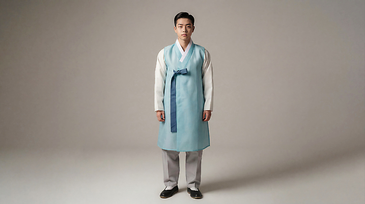 JPG 편집이미지 전통 옷 패션 명절 남자 문화 스튜디오 새해 한국 파란색 사진촬영 흰색 전통의상 한복 의료성형뷰티 편집실사 한국전통 기념일 아시아 컬러 사람 촬영 CG 파일형식