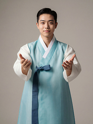 JPG 편집이미지 직업 전통 손 옷 명절 남자 문화 백그라운드 새해 한국 사람 상반신 펼침 한복 의료성형뷰티 편집실사 한국전통 기념일 아시아 모션 신체부위 전통의상 CG 파일형식