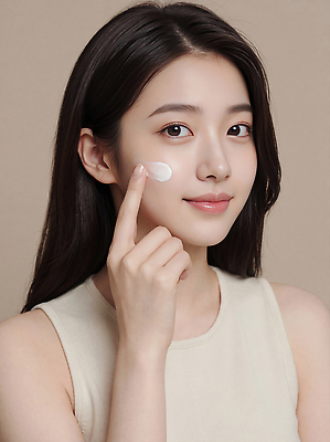 JPG 편집이미지 여자 얼굴 손가락 건강 일상 화장 뷰티 촬영 화장품 촉촉함 상품 피부 피부관리 화장대 스킨케어 의료성형뷰티 편집실사 AI인물포토 AI콘텐츠 손 가구 사람 라이프 신체부위 젖음 CG 파일형식 AI포토