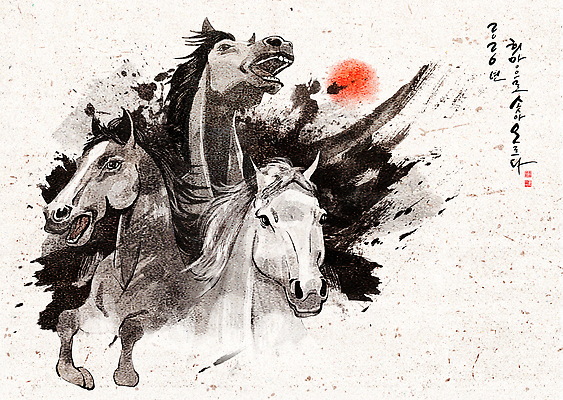 모양 PSD 동물 전통 감정 예술 포즈 백그라운드 일러스트 자연 근하신년 새해 한국 빨간색 친구 검은색 힘 에너지 표현 말_동물 그림 말띠 뷰티풀 창작 국내일러스트 병오년 붉은말 아시아 컬러 포유류 관계 십이지신 생태계 파일형식 2026년