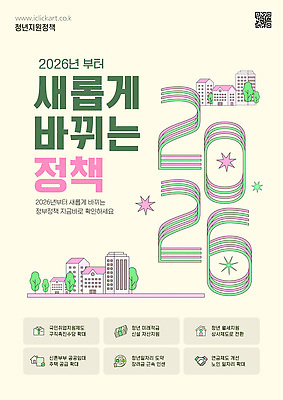 템플릿 교육 새로움 안내 피곤 청년 자료 정보 변화 서비스 커뮤니티 정부 정부정책 정책 지원 2026년 이미지템플릿 AI파일 컨셉 성인 연도 파일형식 벡터