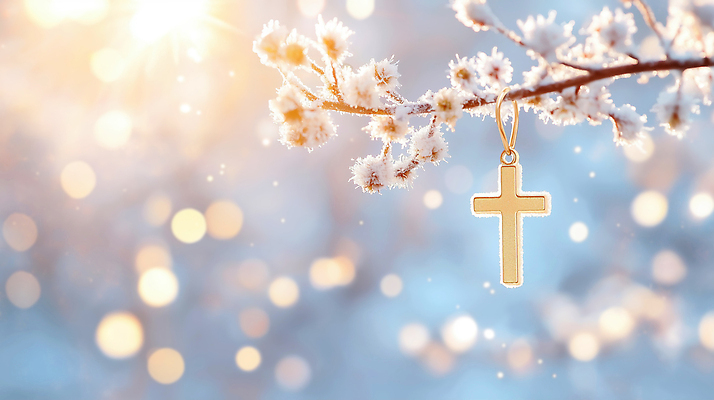 JPG 나무 편집이미지 기독교 종교 백그라운드 십자가 크리스마스 겨울 자연 가지 풍경 장식 빛 금색 뷰티풀 이미지편집 식물 계절 기념일 컬러 채소 생태계 파일형식