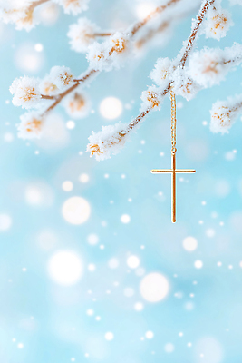 JPG 나무 편집이미지 종교 백그라운드 십자가 크리스마스 겨울 자연 가지 장식 파란색 빛 추위 금색 구슬 이미지편집 식물 계절 기념일 컬러 채소 생태계 파일형식