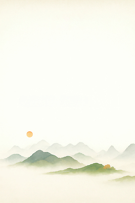 JPG 여행 일러스트 자연 하늘 아침 산 한국 풍경 빛 태양 일출 환경 촬영 안개 그림 조경 윤곽 수평선 산맥 국내일러스트 AI일러스트 AI콘텐츠 주간 자연요소 아시아 날씨 노을 생태계 파일형식