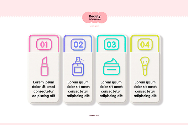 PSD 편집이미지 디자인 설명 화장 뷰티 화장품 인포그래픽 립스틱 정보 붓 크림 스프레이 스킨케어 단계 사용방법 이미지편집 모션 방법 파일형식