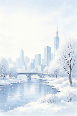 JPG 나무 겨울 일러스트 모션 자연 하늘 수업 거리 풍경 건물 일상 강 흰색 도시 강가 조용 겨울풍경 눈덮임 국내일러스트 AI일러스트 AI콘텐츠 식물 건축물 계절 교육 컬러 컨셉 라이프 생태계 파일형식