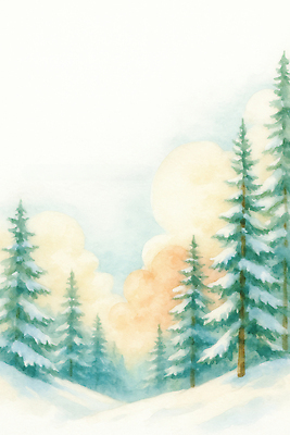 JPG 나무 컬러 겨울 일러스트 자연 하늘 산 풍경 파란색 회색 숲 땅 조용 오후 겨울풍경 국내일러스트 AI일러스트 AI콘텐츠 식물 계절 생태계 파일형식