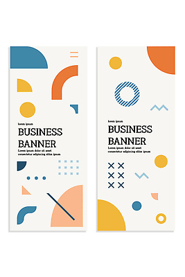 도형 템플릿 디자인 배너 배너템플릿 세로배너 컬러 비즈니스 커뮤니케이션 그래픽 정보 플랫폼 알림 기하학 구성 마케팅 소프트웨어 배너세트 AI파일 무늬 교통시설 세로 세트 파일형식 벡터