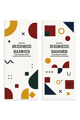 모양 템플릿 디자인 배너 배너템플릿 세로배너 컬러 비즈니스 그래픽 표현 기하학 마케팅 창의성 배너세트 AI파일 무늬 세로 세트 파일형식 벡터