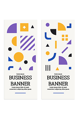 모양 템플릿 디자인 배너 배너템플릿 세로배너 예술 컬러 패턴 추상 그래픽 세로 모던 기하학 구성 배너세트 AI파일 무늬 세트 파일형식 벡터