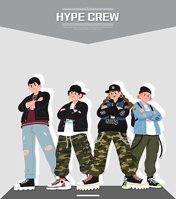 옷 패션 컬러 운동화 셔츠 바지 사람 파일형식 벡터 남자 캐릭터 스트리트패션 포즈 백그라운드 회색 조화 청바지 티셔츠 하의 스니커즈 오브젝트 스타일 그래픽 창의성 일러스트 국내일러스트 AI파일