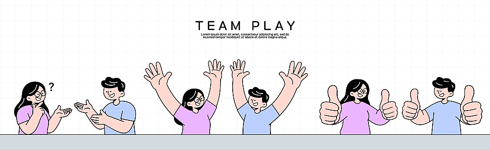 손 일러스트 모션 협력 아이디어 기술 여러명 표현 그룹 질문 소통 답변 리더쉽 문제해결 의사소통 상호작용 국내일러스트 AI파일 다수 컨셉 사람 신체부위 파일형식 벡터