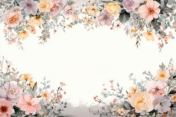 JPG 식물 디자인 꽃 화초 예술 컬러 꽃다발 백그라운드 일러스트 자연 벽지 그래픽 장식 디지털 정원 표현 입체 화사함 조화 뷰티풀 국내일러스트 AI일러스트 AI콘텐츠 컨셉 생태계 파일형식