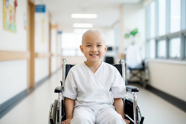 JPG 편집이미지 어린이 가족 건강 병원 미소 치료 환자 간호사 의사 복도 휠체어 병실 백혈병 의료성형뷰티 편집실사 AI인물포토 AI콘텐츠 의학 관계 표정 사람 의료진 질병 CG 파일형식 AI포토