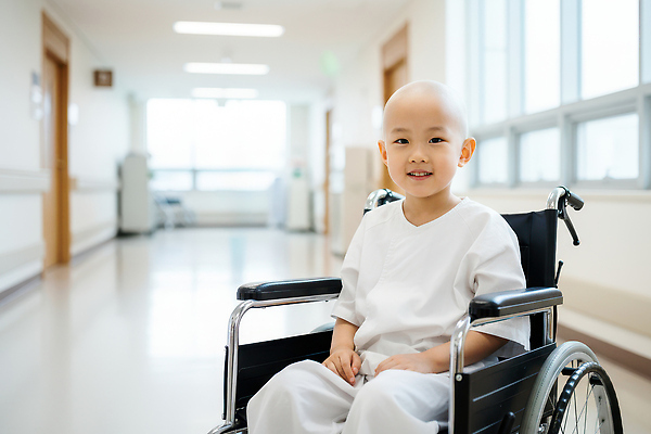 JPG 편집이미지 어린이 의학 건강 밝음 병원 웃음 소년 생활 치료 환경 기쁨 환자 복도 휠체어 의료성형뷰티 편집실사 AI인물포토 AI콘텐츠 남자 감정 표정 사람 CG 파일형식 AI포토