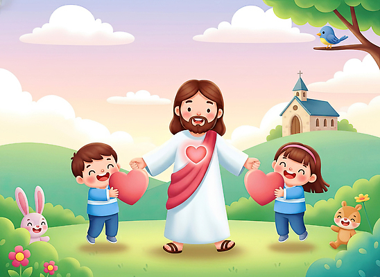 JPG 나무 동물 행복 어린이 분홍색 일러스트 자연 하늘 함께함 사랑 웃음 풍경 친구 소풍 교회 귀여움 게임 마음 색칠 예수 국내일러스트 식물 감정 컬러 컨셉 관계 종교건축 놀이 표정 사람 건물 야외활동 신_종교 생태계 파일형식