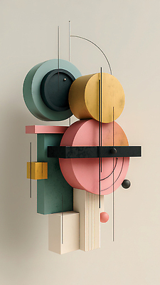 JPG 모양 편집이미지 디자인 예술 선 벽 컬러 추상 조형물 공간 원형 구출 기하학 설치 창작 지오메트릭 이미지편집 AI컴퓨터그래픽 AI콘텐츠 도형 무늬 미술 도움 파일형식