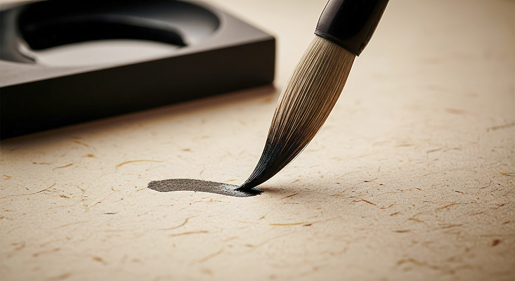 JPG 편집이미지 손 종이 예술 컬러 자국 서예 잉크 공간 도구 표현 붓 작업 먹 그림 질감 창작 편집실사 AI포토 AI콘텐츠 한국전통 신체부위 CG 파일형식