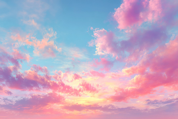 JPG 구름 편집이미지 분홍색 컬러 자연 하늘 날씨 풍경 일상 빨간색 노을 일몰 변화 저녁 뷰티풀 이미지편집 AI컴퓨터그래픽 AI콘텐츠 자연요소 컨셉 라이프 야간 생태계 파일형식