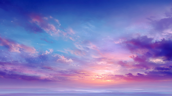 JPG 구름 편집이미지 바다 컬러 자연 하늘 날씨 풍경 태양 노을 시간 변화 저녁 뷰티풀 수평선 이미지편집 AI컴퓨터그래픽 AI콘텐츠 자연요소 컨셉 야간 생태계 파일형식