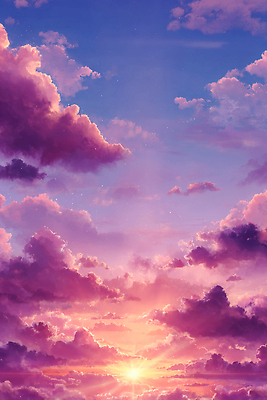 JPG 구름 편집이미지 지구 컬러 자연 하늘 풍경 빛 햇빛 태양 노을 일몰 시간 분위기 변화 저녁 이미지편집 AI컴퓨터그래픽 AI콘텐츠 자연요소 컨셉 야간 생태계 파일형식