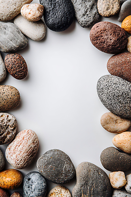 JPG 모양 편집이미지 디자인 외관 컬러 백그라운드 자연 프레임 장식 환경 공간 돌_바위 돌 원형 수집 배열 질감 정리 편집실사 AI포토 AI콘텐츠 도형 CG 생태계 파일형식