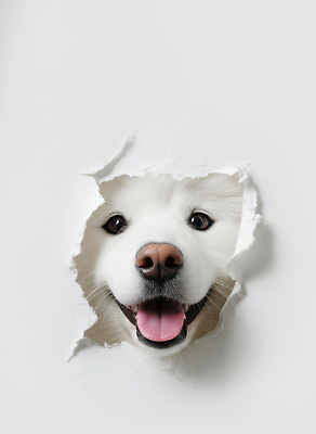 JPG 동물 편집이미지 반려견 털 실내 웃음 반려동물 입 구멍 개 강아지 코 반가움 편집실사 AI컴퓨터그래픽 AI콘텐츠 감정 포유류 표정 내부 신체부위 CG 파일형식