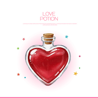 PSD 디자인 별 백그라운드 일러스트 재료 유리병 이야기 선물 사랑 장식 빨간색 판타지 로맨틱 하트 제조 기적 심볼 마법 물약 상상력 국내일러스트 자연요소 모양 감정 컬러 컨셉 상상 병_용기 약 파일형식