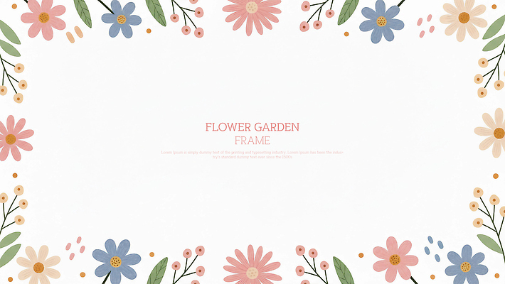 PSD 식물 디자인 꽃 예술 컬러 백그라운드 일러스트 텍스트 도안 자연 프레임 그래픽 장식 정원 공간 조화 꽃프레임 뷰티풀 창의력 국내일러스트 생태계 파일형식