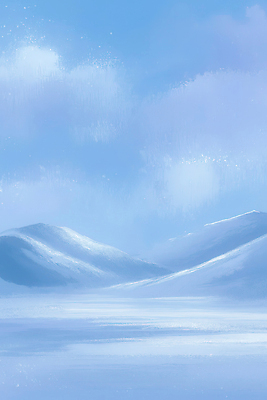 JPG 계절 컬러 겨울 일러스트 자연 하늘 바람 날씨 산 풍경 파란색 고요 새벽 차가움 날카로움 지역 기온 산맥 눈덮임 국내일러스트 AI일러스트 AI콘텐츠 자연요소 컨셉 생태계 파일형식