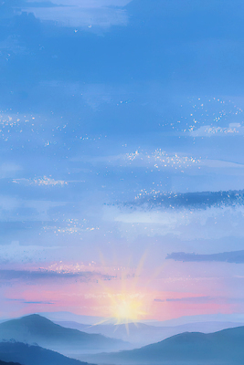 JPG 컬러 겨울 일러스트 자연 하늘 아침 새로움 산 풍경 일상 빛 태양 일출 맑음 소리 고요 새벽 시간 변화 수평선 국내일러스트 AI일러스트 AI콘텐츠 주간 자연요소 계절 컨셉 날씨 라이프 노을 생태계 파일형식