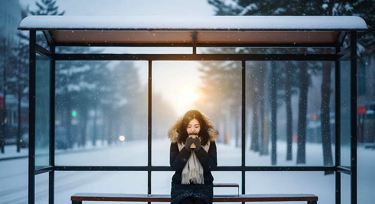 JPG 나무 편집이미지 음료 겨울 아침 거리 서울 따뜻함 사람 일상 대기 버스정류장 차가움 조용 눈길 의료성형뷰티 편집실사 AI인물포토 AI콘텐츠 주간 식물 계절 길 한국 눈_날씨 라이프 역 CG 파일형식 AI포토