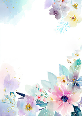 JPG 디자인 꽃 예술 컬러 백그라운드 잎 일러스트 자연 생명 수채화 밝음 장식 표현 장면 화사함 조화 뷰티풀 스타일 국내일러스트 AI일러스트 AI콘텐츠 식물 컨셉 생태계 파일형식