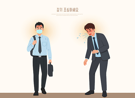 옷 남자 가방 일러스트 건강 마스크 사람 일상 사무실 직장인 감기 걱정 예방 출근 기침 의사소통 증상 코로나바이러스 대면 국내일러스트 AI파일 직업 잡화 감정 비즈니스 라이프 바이러스 질병 출퇴근 파일형식 벡터