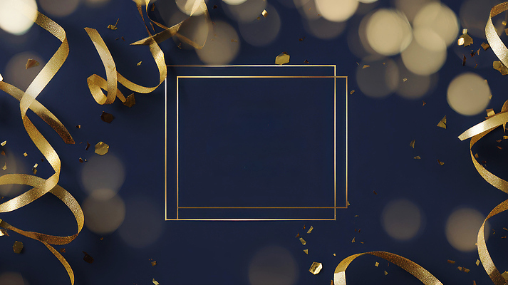 JPG 편집이미지 디자인 기념일 리본 컬러 백그라운드 조명 이벤트 장식 반짝임 파티 축제 공간 금색 축하 남색 오브젝트 이미지편집 AI컴퓨터그래픽 AI콘텐츠 컨셉 모션 파일형식