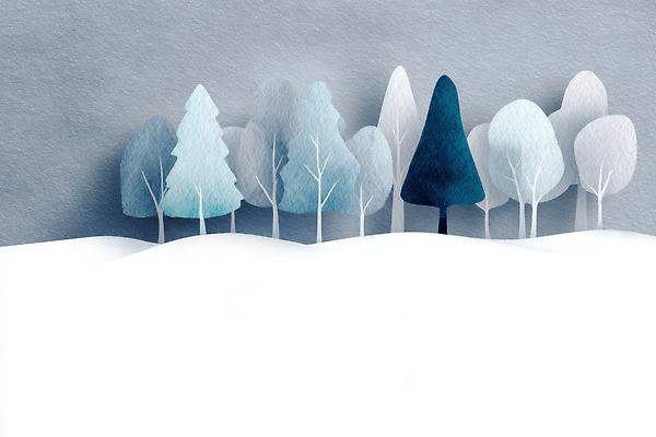 JPG 모양 나무 식물 백그라운드 겨울 일러스트 자연 산 풍경 고요 회색 흰색 차가움 숲속 숲 겨울산 국내일러스트 AI일러스트 AI콘텐츠 계절 컬러 생태계 파일형식