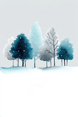 JPG 나무 컬러 겨울 일러스트 자연 산 풍경 가로 세로 흰색 분위기 차가움 숲 조화 대칭 스타일 차분 국내일러스트 AI일러스트 AI콘텐츠 식물 계절 컨셉 생태계 파일형식