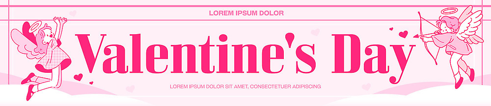 템플릿 커플 배너템플릿 기념일 꽃 상징 분홍색 발렌타인데이 선물 사랑 이벤트 장식 현수막 오브젝트 준비 설렘 AI파일 식물 배너 감정 컬러 관계 데이이벤트 파일형식 벡터