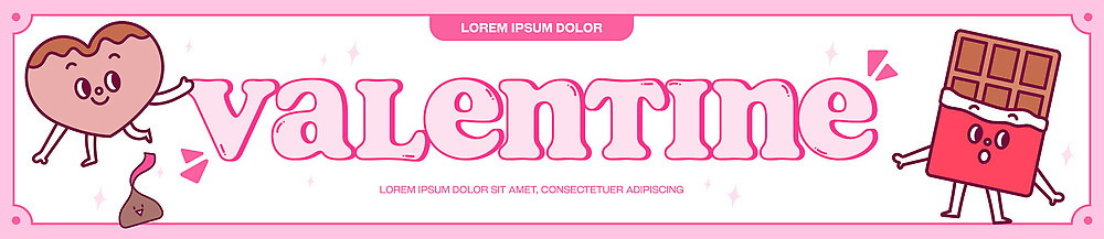 템플릿 캐릭터 디자인 커플 배너템플릿 기념일 문화 발렌타인데이 선물 사랑 귀여움 초콜릿 축제 기쁨 현수막 그리기 즐거움 AI파일 배너 감정 컨셉 관계 모션 데이이벤트 디저트 이벤트 파일형식 벡터