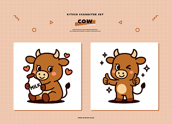 동물 캐릭터 디자인 컬러 백그라운드 일러스트 손가락 털 표정 미소 세트 농장 귀여움 우유 원형 젖소 그림 스타일 일러캐릭터 AI파일 도형 손 컨셉 농업 유제품 소 파일형식 벡터