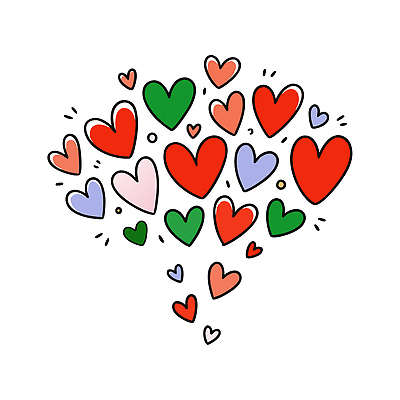 모양 손글씨 디자인 감정 종이 예술 컬러 백그라운드 무늬 일러스트 사랑 장식 장난감 하트 표현 색칠 크기 오브젝트 그림 국내일러스트 AI파일 파일형식 벡터