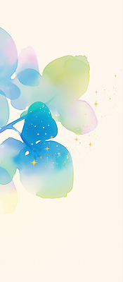 JPG 식물 디자인 세로배너 예술 컬러 백그라운드 잎 일러스트 자연 수채화 장식 초록색 파란색 물감 부드러움 조화 뷰티풀 국내일러스트 AI일러스트 AI콘텐츠 배너 세로 미술도구 감각 생태계 파일형식