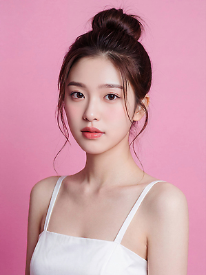 JPG 편집이미지 여자 얼굴 분홍색 포즈 백그라운드 표정 사람 뷰티 머리 카메라 묶기 의료성형뷰티 스타일 편집실사 AI인물포토 AI콘텐츠 컬러 모션 신체부위 전자제품 CG 파일형식 AI포토