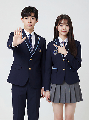 JPG 편집이미지 학생 손 여학생 여자 남자 교복 남학생 캠페인 포즈 학교 서기 정장 친구 가리킴 의료성형뷰티 편집실사 AI인물포토 AI콘텐츠 옷 교육 관계 모션 사람 손짓 신체부위 CG 파일형식 AI포토