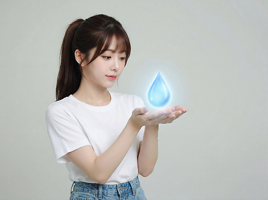 JPG 편집이미지 손 여자 포즈 백그라운드 티셔츠 모션 기술 빛 디지털 흰색 물방울 청바지 표현 집중 의료성형뷰티 이미지편집 AI인물포토 AI콘텐츠 컬러 컨셉 셔츠 바지 사람 신체부위 파일형식 AI포토