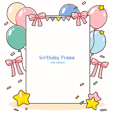 기념일 감정 컨셉 카드_감사 틀 이벤트 생일 파일형식 벡터 축하 장식 프레임 풍선 리본 파티 초대장 축하카드 사진틀 컬러 디자인 아이디어 생일파티 기념 행복 일러스트 국내일러스트 AI파일